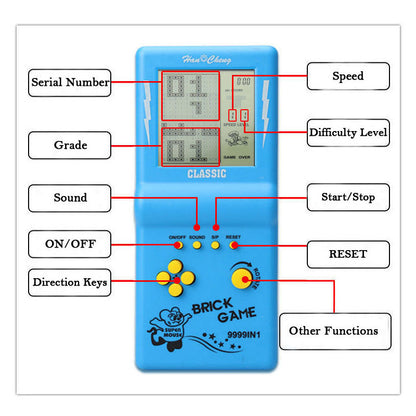 Retro Brick Game Handheld: The 9999-in-1 Classic